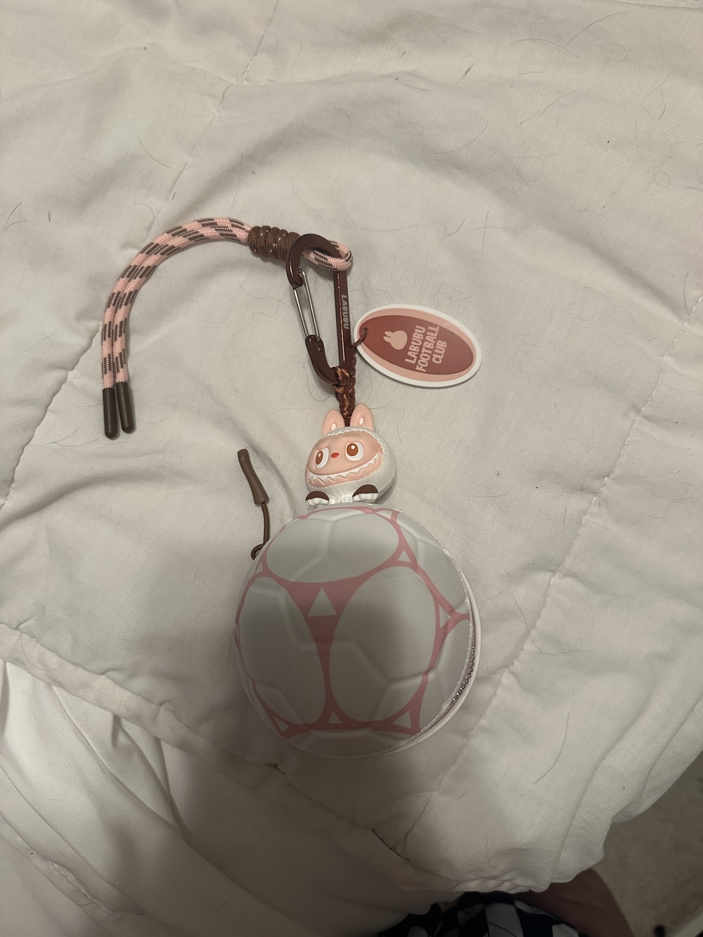 Pink Cute Character Keychain Storage Pouch